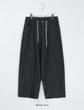 Dubki Dot Pintuck String Denim Pants