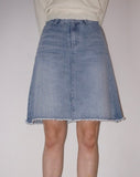 CUT-OFF MIDI DENIM SK