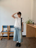 Comu Light Blue Bermuda Washing Denim Pants