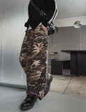 Plus camo line track brushed pants