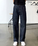 Slab Detail Wide Denim