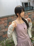 Garta Shirring Layered Sleeveless One Piece