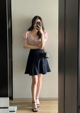 Seon Tweed Flare Mini Skirt