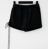 lecco strap terry skirt pants