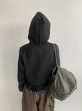 Skimbe Frill Hood Short Coat