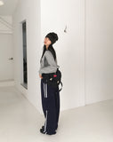 Nar Off Shoulder Loose Fit Pile Sweatshirt