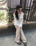 Oru Peach Cotton Banding Wide Pants