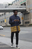 Heavy Overfit Check Colorblock Shirt