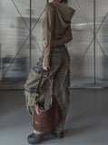 3 Pocket Multi Cargo Denim Pants