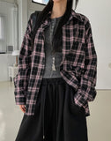 Chilled Cotton Overfit Check Shirt