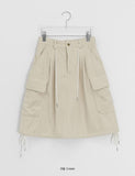 Haem Corduroy Brushed Cargo Banding Midi Skirt