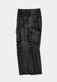 PINCH WIND CARGO DENIM PANTS