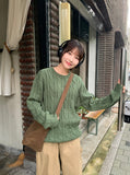 [unisex] Ponko over cable knit