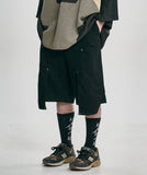 Double Knee Paneled Shorts