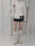 Ketone High Neck Button Cardigan