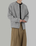 Corduroy round cardigan
