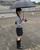 Nikki Pocket Leather Long Boots