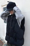 KNIT HOOD PADDING VEST