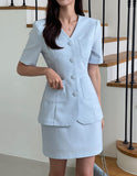 Jerua tweed short sleeve jacket