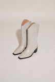 two-tone combi middle boots