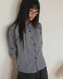 Bush Check Collar Slim Fit Long Sleeve Shirt