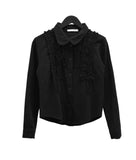 Vintage Frill Cotton Shirt Jacket