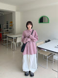 Sugder Side Color Matching Block Nylon Wide Pants