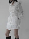 UND NYLON CARGO WRAP SKIRT