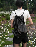 Two-way shirring backpack