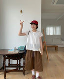 Butter Frill Shirring Short Sleeve Blouse