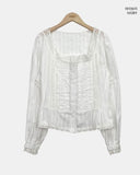 Adam Lace Square Blouse