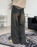 Decan Washing Wide Denim Pants