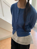 Hayushi Round Neck Button Cardigan