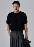 Stripe Pintuck Wide Slacks