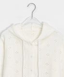 Kunik Punching Hood Knit Cardigan