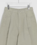 Pocol Pintuck Cotton Wide Balloon Pants