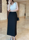 Chad Button Wrap Long Skirt