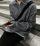 Planning Half Zip Up Knit