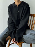 Mons collar knit cardigan