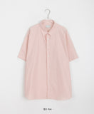 Deiku Basic Cotton Over Short Sleeve Shirt