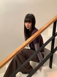 Shuel Wool Cable Short Sleeve Knit