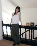 Moon Moon Stud Two Way Cargo Pocket Banding Pants