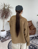 Modiel Suede Crop Shirt