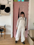 Paldi cotton suspender pants