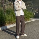 Rosy Two-Tuck Semi-Wide Slacks