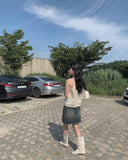 Kino Washing Denim Mini Skirt