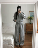 [U-BASIC] Snack Brushed Wide Training Pants