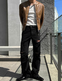 Derock Leather Blouson Jacket