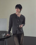 Root Diagonal Button Muscle Fit Cardigan