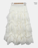 Aubeuren Frill Tiered Long Skirt